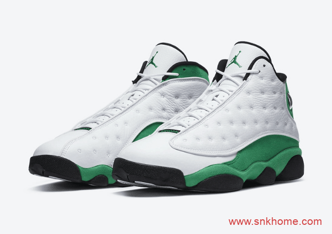 酷似AJ13雷阿伦 Air Jordan 13 “Lucky Green” AJ13白绿发售日期 货号：DB6537-113