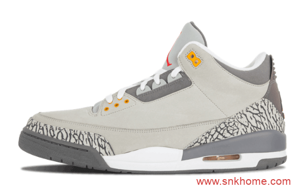 AJ13灰色实战球鞋 Air Jordan 3“Cool Grey” AJ13酷灰时隔十四年复刻 货号：CT8532-012