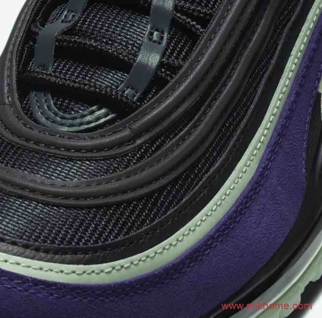 耐克MAX97万圣节限定粘液效果 Nike Air Max 97 “Slime” 耐克MAX97紫黑绿发售日期 货号：DC1500-001