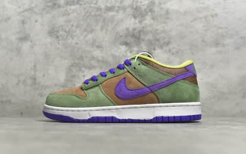 耐克Dunk丑小鸭 NIKE Dunk SB Low "Ceramic" 耐克Dunk棕绿翻毛皮低帮 货号：DA1469-200