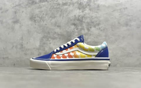 VANS OG Old Skool LX 万斯冲浪文化帆布鞋 VANS x Free & Easy联名款 万斯阴阳橙蓝渐变