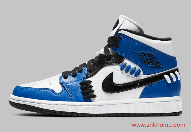 AJ1小闪电中帮 Air Jordan 1 Mid SE “Game Royal” AJ1中帮皇家游戏白蓝中帮 货号：CV0152-401
