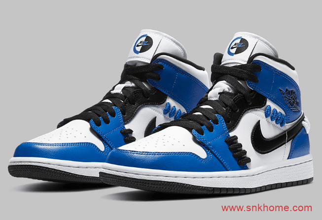AJ1小闪电中帮 Air Jordan 1 Mid SE “Game Royal” AJ1中帮皇家游戏白蓝中帮 货号：CV0152-401