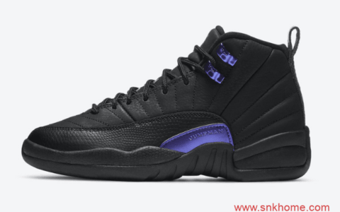 AJ12电光紫麂皮 Air Jordan 12 “Dark Concord” AJ12黑紫全新配色官图 货号：CT8013-005