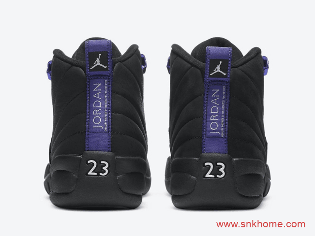 AJ12电光紫麂皮 Air Jordan 12 “Dark Concord” AJ12黑紫全新配色官图 货号：CT8013-005