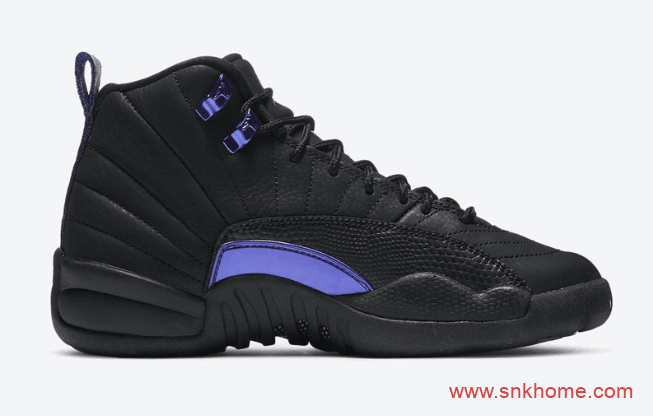 AJ12电光紫麂皮 Air Jordan 12 “Dark Concord” AJ12黑紫全新配色官图 货号：CT8013-005