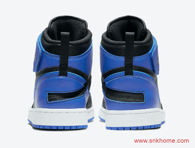 AJ1黑蓝高帮新款新设计 Air Jordan 1 High FlyEase “Hyper Royal” AJ1黑蓝绑带发售日期 货号：CQ3835-041