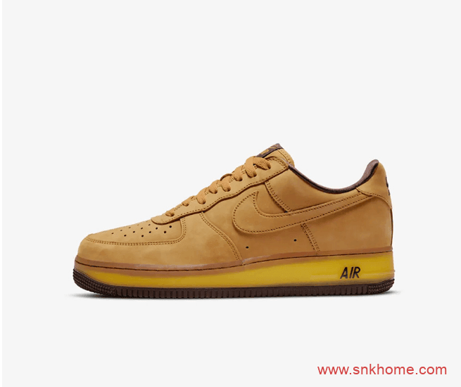 耐克空军一号小麦低帮新款 Nike Air Force 1 Low “Wheat Mocha” 空军小麦低帮复刻 货号：DC7504-700