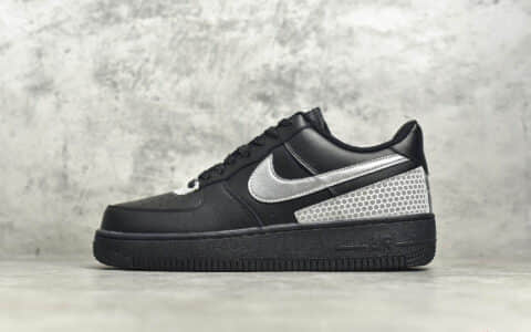 耐克空军一号NBA联名黑色 NIKE AIR FORCE 1 07 LV8 NBA联名 空军一号黑色低帮板鞋 货号：CT2299-001