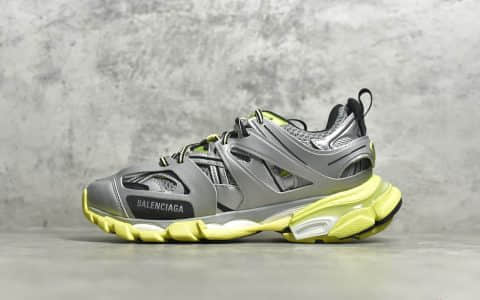 巴黎世家三代老爹鞋灰黄色 BALENCIAGA Trainers 3.0代 巴黎世家概念鞋莆田巴黎世家代工厂