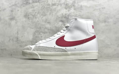 耐克开拓者白红高帮 NIKE ZOOM BLAZER MID 耐克硫化板鞋 权志龙同款耐克开拓者 货号：BQ6806-102