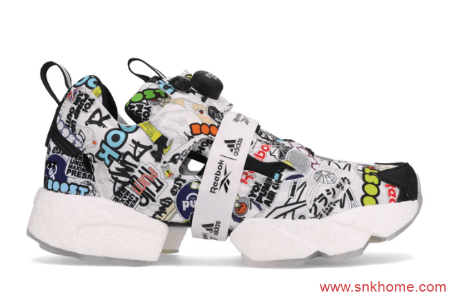 Reebok Instapump Fury Boost “Sticker City” 锐步阿迪达斯联名充气鞋BOOST新款发售 货号：G57659