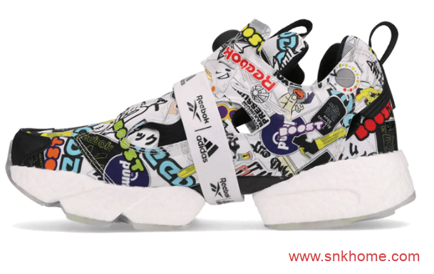 Reebok Instapump Fury Boost “Sticker City” 锐步阿迪达斯联名充气鞋BOOST新款发售 货号：G57659