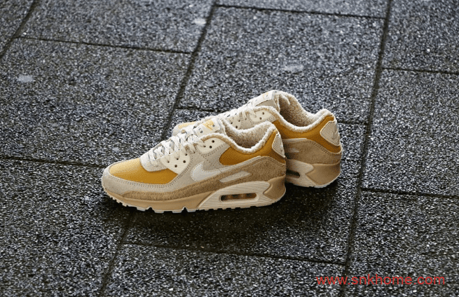 耐克MAX90小麦色加绒款 Nike Air Max 90毛绒绒耐克MAX90现已发售 货号：CT1873-100