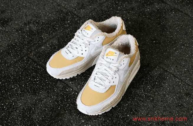 耐克MAX90小麦色加绒款 Nike Air Max 90毛绒绒耐克MAX90现已发售 货号：CT1873-100