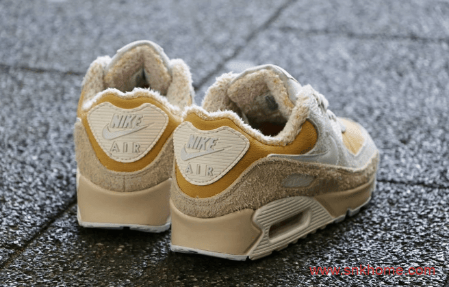 耐克MAX90小麦色加绒款 Nike Air Max 90毛绒绒耐克MAX90现已发售 货号：CT1873-100