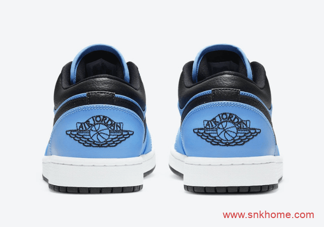 AJ1蓝黑低帮 Air Jordan 1 Low “University Blue” 经典AJ1低帮新配色发售日期 货号：553558-403