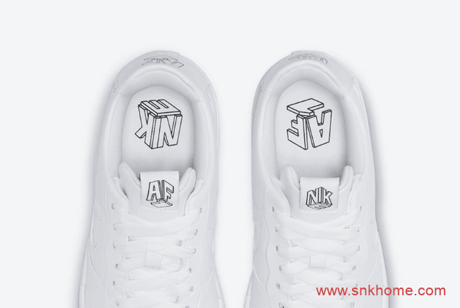 耐克空军一号不对称鞋盒设计解构鞋 Nike Air Force 1 Pixel 耐克空军小白鞋官图 货号：CK6649-100