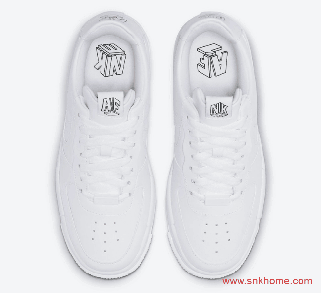 耐克空军一号不对称鞋盒设计解构鞋 Nike Air Force 1 Pixel 耐克空军小白鞋官图 货号：CK6649-100