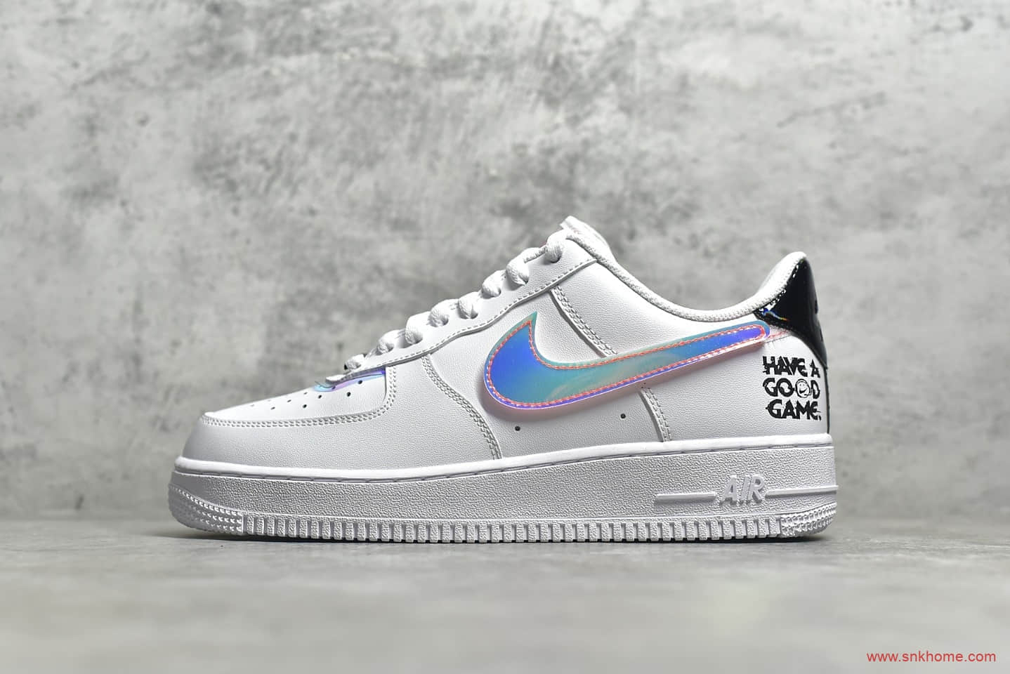 耐克空军电玩限定CJ纯原版本 NIKE Air Force 1 '07 LV8"Good Game" 耐克空军白镭射低帮 货号：DC0710-191