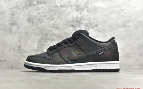 耐克DUNK SB热成像黑色低帮 Civilist x NIKE SB Dunk Low 耐克黑色变色鞋 货号：CZ5123-001