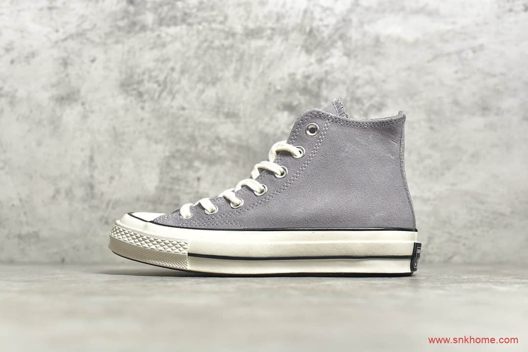 匡威1970S香芋紫麂皮高帮 Converse Chuck 70s 匡威绒面高帮1970S 货号：163352C