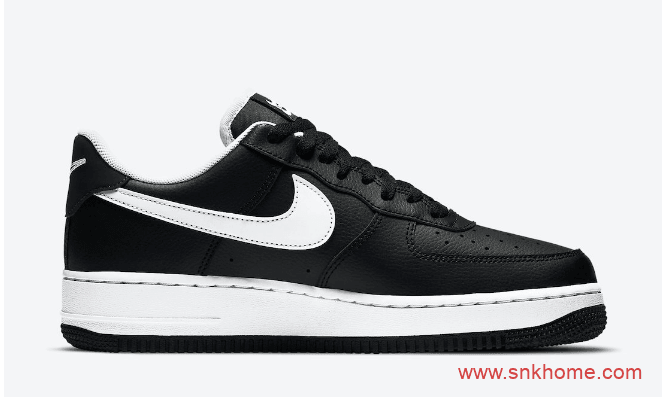 耐克空军一号多勾设计 Nike Air Force 1 Low 耐克空军一号黑白多勾低帮板鞋 货号：CT2300-001