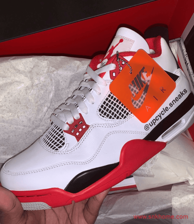 AJ4火焰红2020复刻版本实物图 Air Jordan 4 “Fire Red”复刻发售日期 货号：DC7770-160