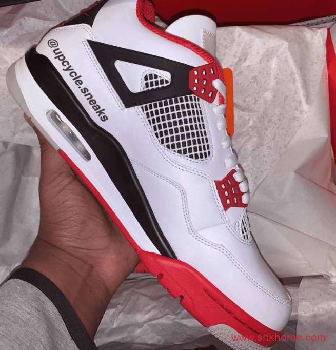 AJ4火焰红2020复刻版本实物图 Air Jordan 4 “Fire Red”复刻发售日期 货号：DC7770-160