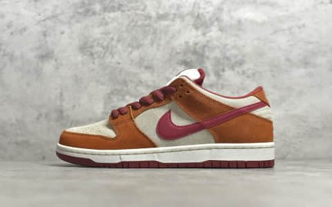 耐克Dunk SB棕色麂皮鞋面 NIKE SB Dunk Low Pro “Russet Cedar” 耐克低帮板鞋纯原版本 货号：BQ6817-202