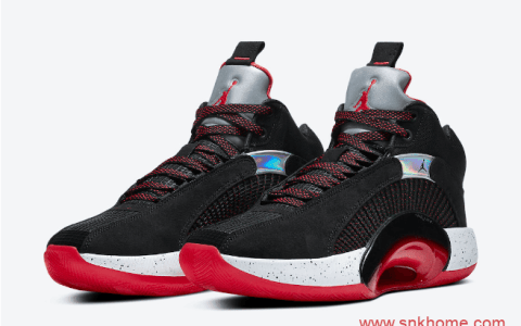 AJ35黑红实战球鞋发售日期 Air Jordan 35 “Bred” AJ35经典银色鞋舌 货号：CQ4227-030