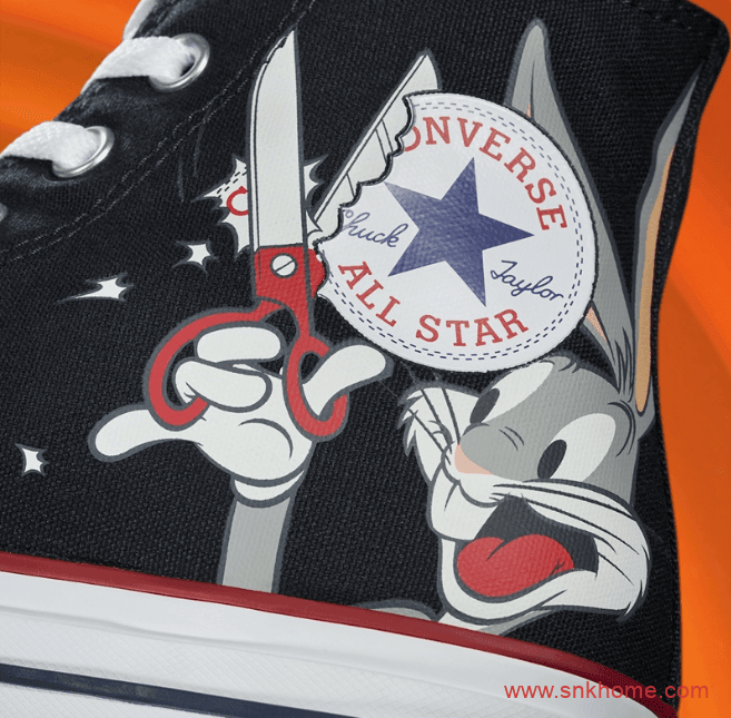 匡威兔八哥联名帆布鞋 Bugs Bunny x Converse Pro Leather、Chuck 70 匡威1970S兔八哥黑色高帮白色低帮