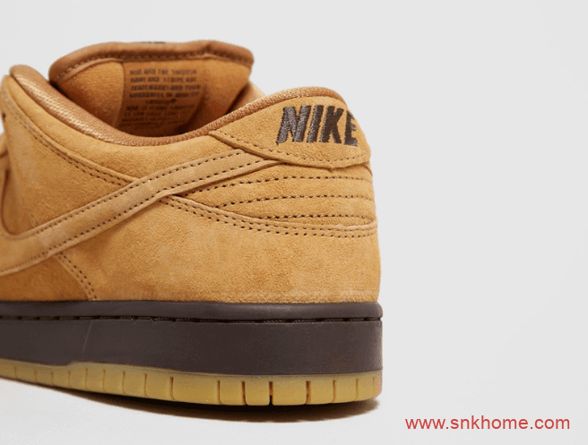 耐克Dunk SB小麦低帮曝光 Nike SB Dunk Low Pro “Wheat Mocha” 耐克Dunk低帮休闲鞋 货号：BQ6817-204
