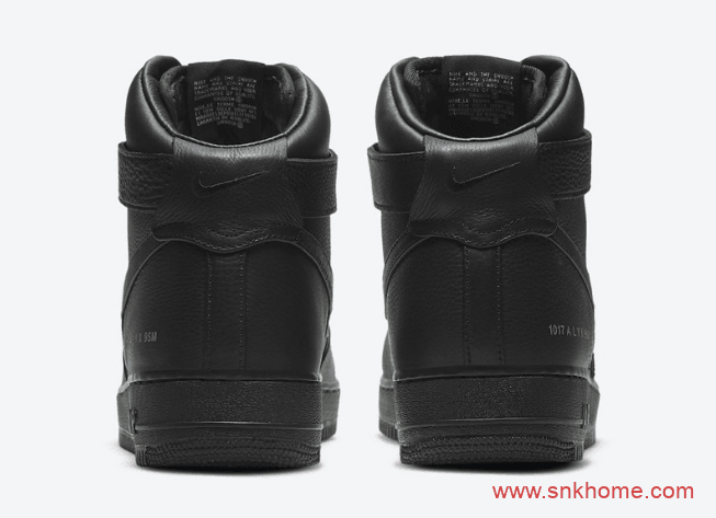 耐克空军Alyx联名款高帮板鞋预售价7000 Alyx x Nike Air Force 1 High实物图曝光 货号：CQ4018-001