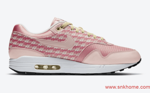 耐克MAX1粉色草莓装饰 Nike Air Max 1 “Strawberry Lemonade”发售日期 货号：CJ0609-600