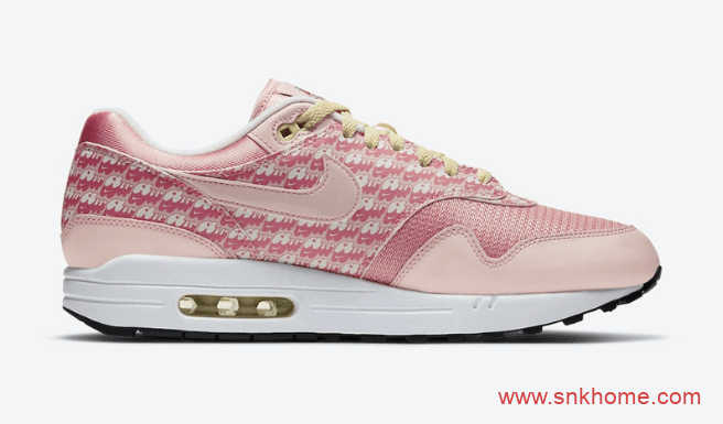 耐克MAX1粉色草莓装饰 Nike Air Max 1 “Strawberry Lemonade”发售日期 货号：CJ0609-600