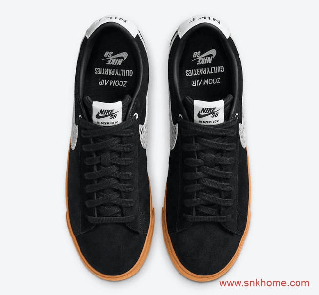 耐克SB蛇纹钩黑色鞋面板鞋 Wacko Maria x Nike SB Blazer Low 耐克SB日本时装品牌新联名  货号：DA7257-001