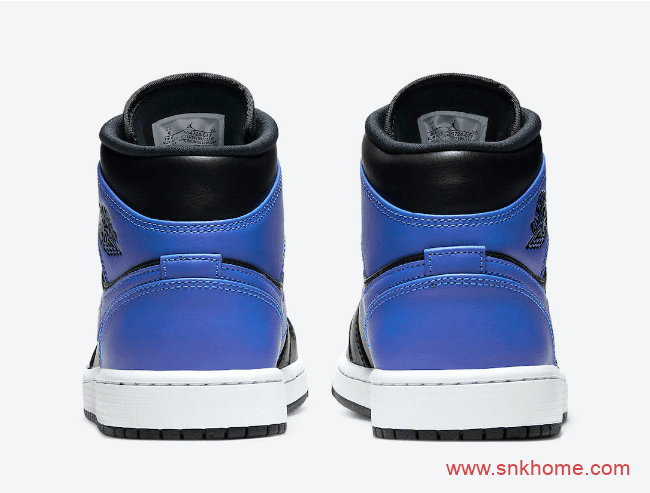 AJ1小黑蓝官图释出 AJ1OG中帮经典黑蓝配色Air Jordan 1 Mid “Hyper Royal”发售日期 货号：554724-077