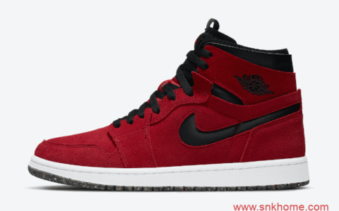 AJ1黑红高帮 AJ1大红翻毛皮 Air Jordan 1 High Zoom 翻毛皮高帮AJ1海外限定款 货号：CT0978-600