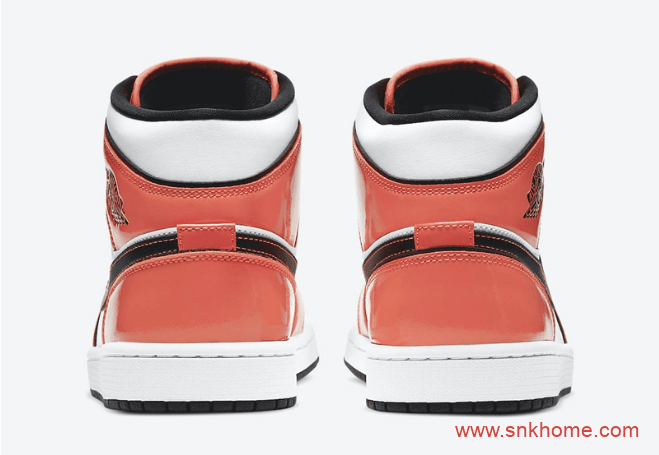 AJ1白橙中帮黑色线条勾勒 Air Jordan 1 Mid “Turf Orange” AJ1新款配色即将发售 货号：DD6834-802