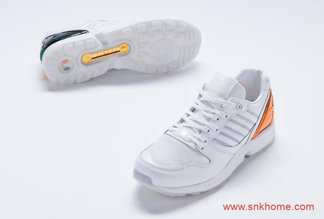 阿迪达斯ZX500迈阿密大学配色 adidas ZX 5000 “University of Miami” 阿迪达斯小白鞋 货号：FZ4416