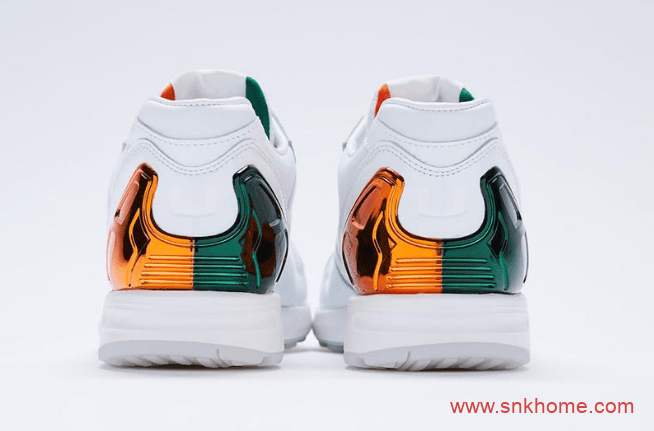 阿迪达斯ZX500迈阿密大学配色 adidas ZX 5000 “University of Miami” 阿迪达斯小白鞋 货号：FZ4416