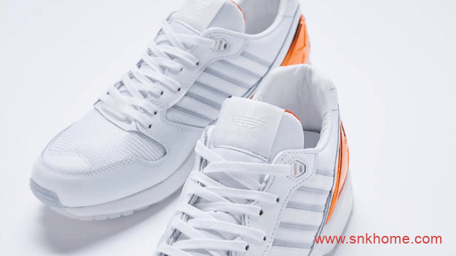 阿迪达斯ZX500迈阿密大学配色 adidas ZX 5000 “University of Miami” 阿迪达斯小白鞋 货号：FZ4416