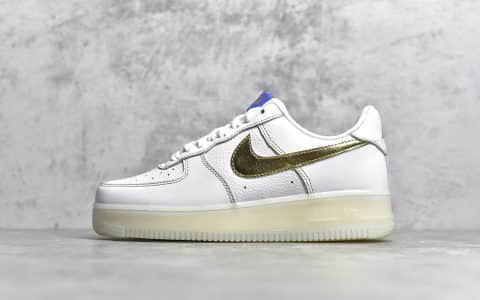 耐克空军洛杉矶限定纯原版本 Nike Air Force 1'07 Low 耐克空军一号白金荔枝皮低帮 货号：CJ1686-130