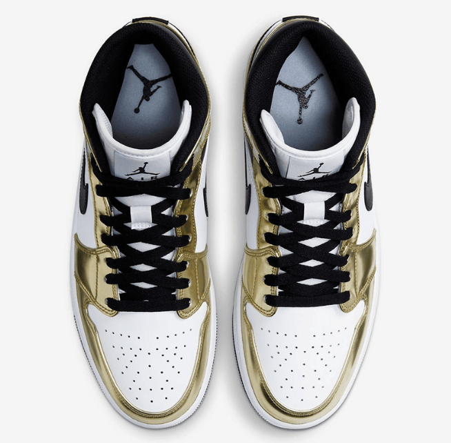 AJ1白金中帮 AJ1液态金 Air Jordan 1 Mid SE 小伦纳德变身全新AJ1中帮奢华配色 货号：DC1419-700