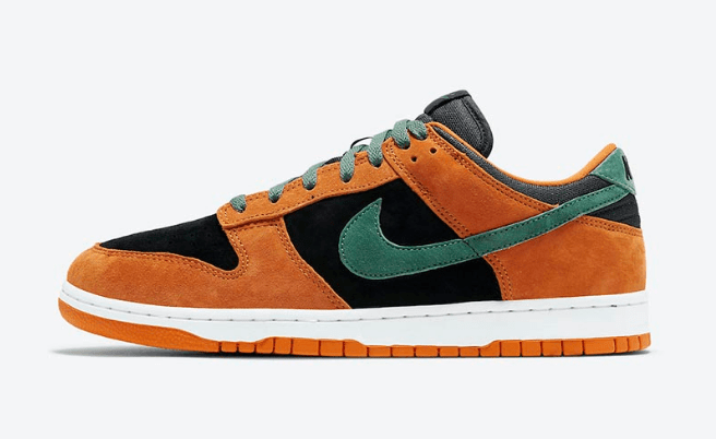 耐克Dunk丑小鸭套装发售 Nike Dunk Low SP “Ceramic” 耐克Dunk丑小鸭黑橙绿低帮 货号：DA1469-001