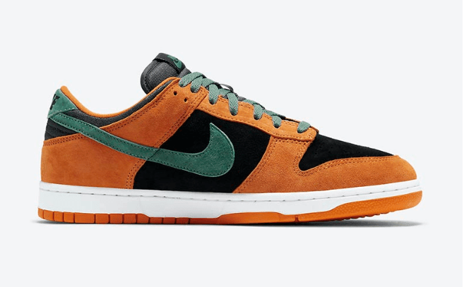 耐克Dunk丑小鸭套装发售 Nike Dunk Low SP “Ceramic” 耐克Dunk丑小鸭黑橙绿低帮 货号：DA1469-001