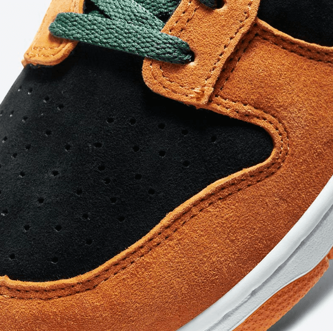 耐克Dunk丑小鸭套装发售 Nike Dunk Low SP “Ceramic” 耐克Dunk丑小鸭黑橙绿低帮 货号：DA1469-001