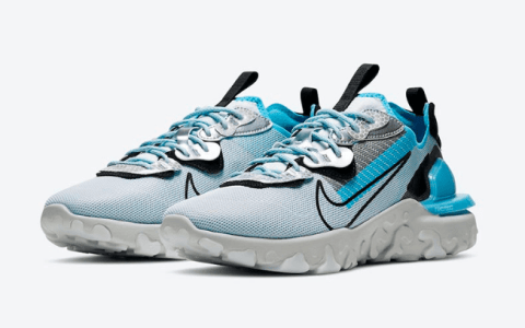 耐克瑞亚反光蓝色新款发售 3M x Nike React Vision 科技巨头与 Nike 联名新鞋 货号：CU1463-003