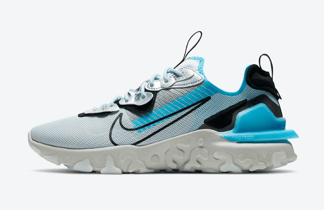 耐克瑞亚反光蓝色新款发售 3M x Nike React Vision 科技巨头与 Nike 联名新鞋 货号：CU1463-003